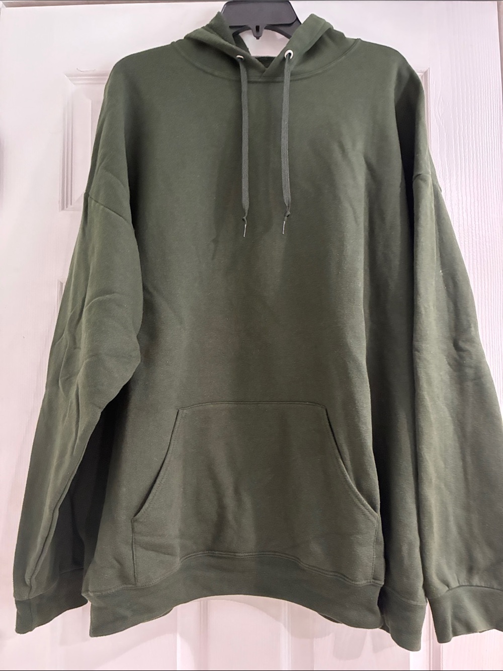 FRUIT OF THE LOOM NWOT Classic Mn’s Dark Green Hooded Pullover Sweatshirt Sz 3XL